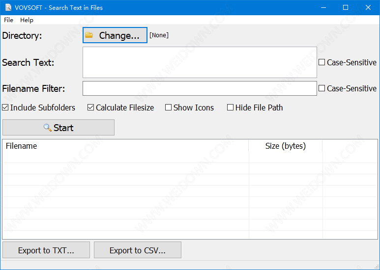VovSoft Search Text in Files