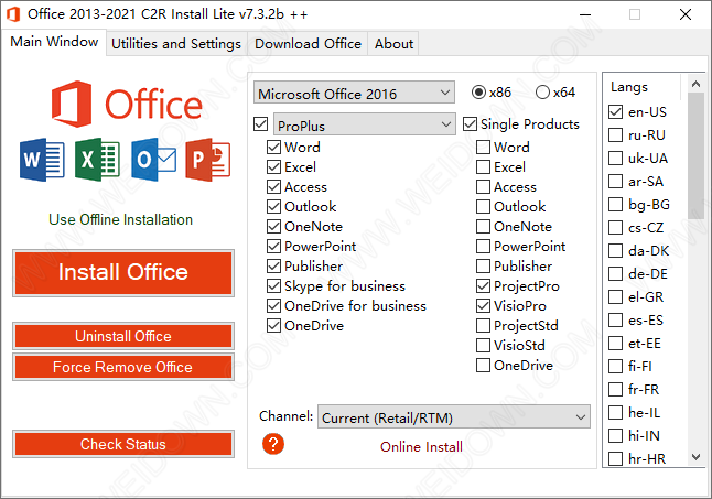 Office 2013-2021 C2R Install