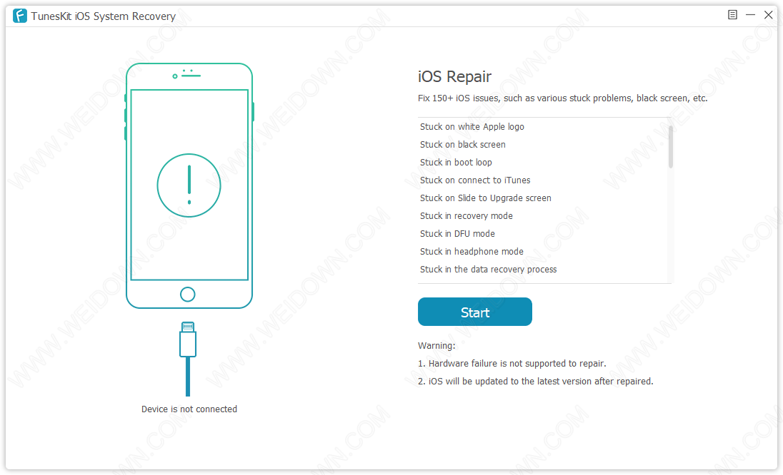 TunesKit iOS System Recovery