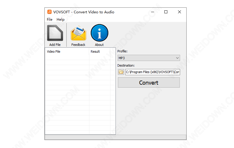 Vovsoft Convert Video to Audio-1