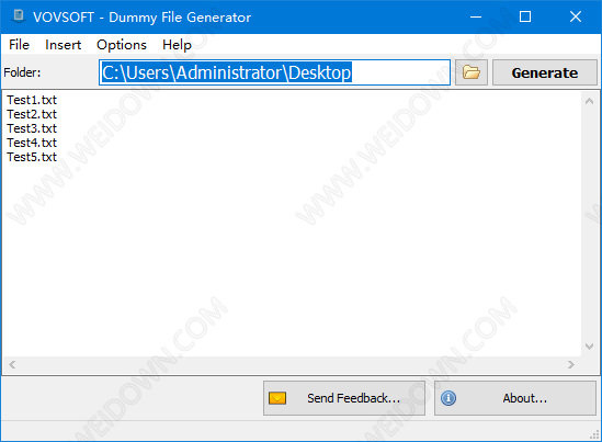 Vovsoft Dummy File Generator-1