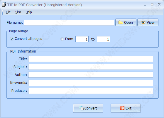 PDFArea TIF to PDF Converter-1