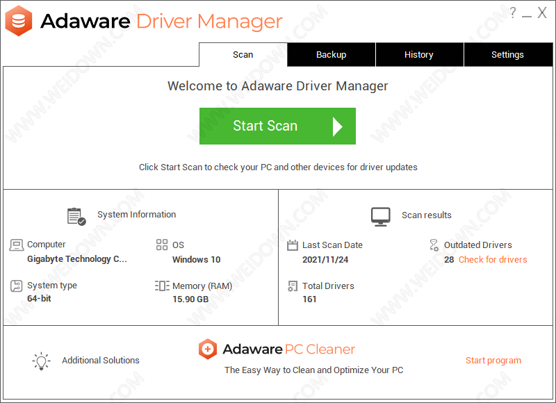 Adaware Driver Manager-1